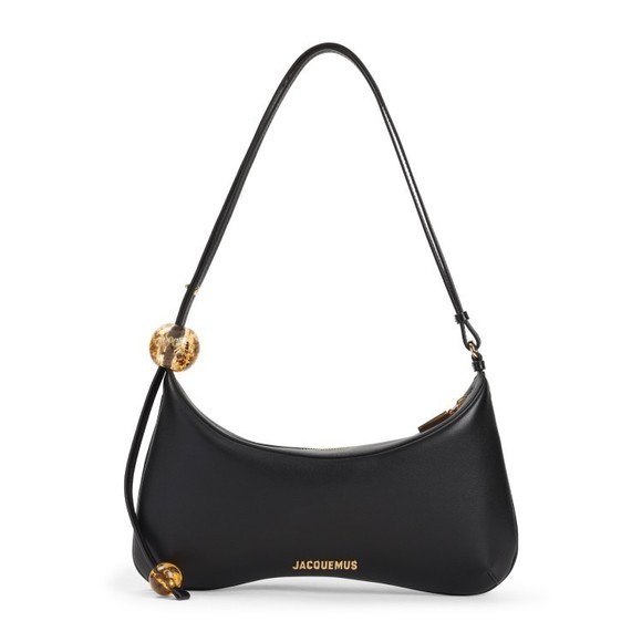 Jacquemus Le Grand Bisou Perle Black Lamb Leather Handbag - NWT - Picture 1 of 3